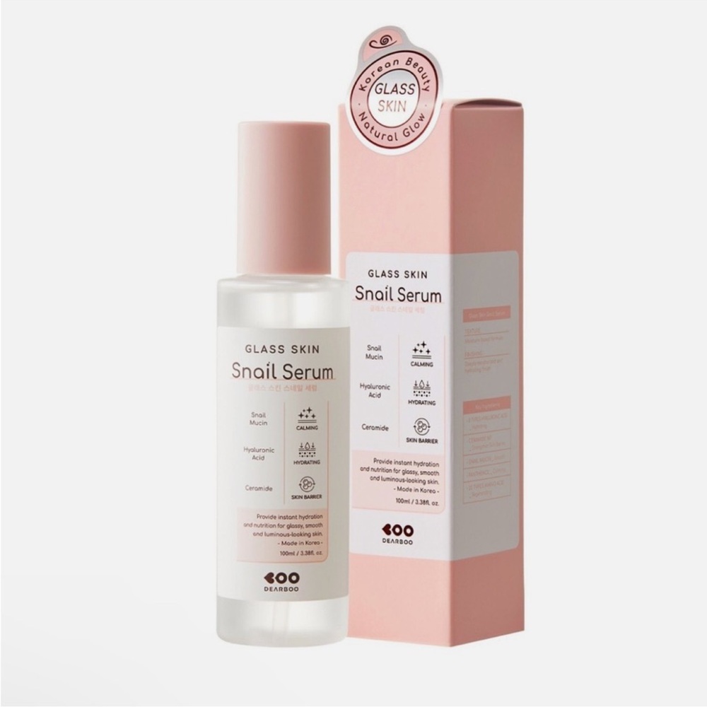 DEARBOO Glass Skin Snail Serum Korean Beauty